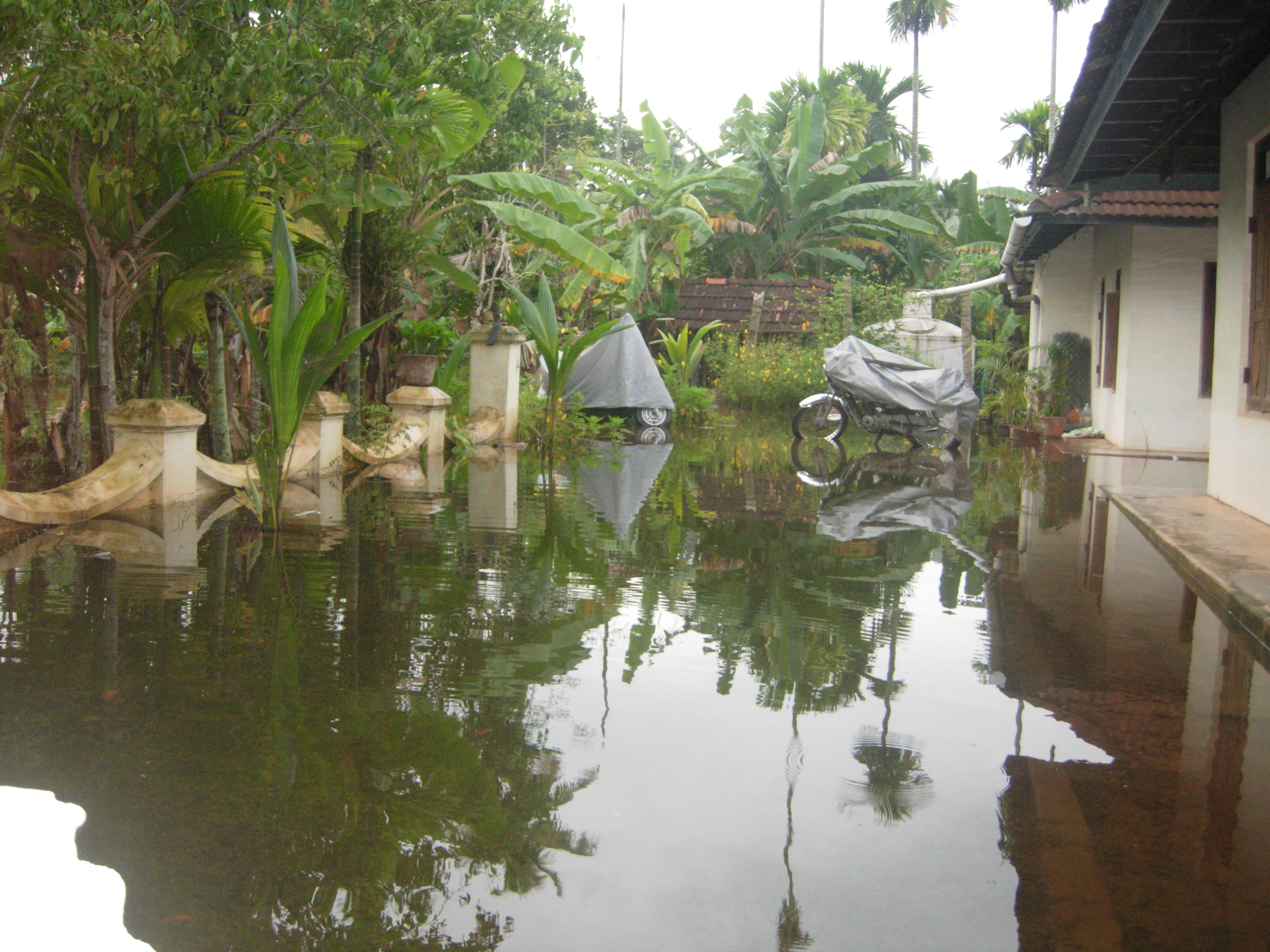 Überschwemmung nach einem Monsunregen